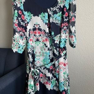 A. Byer Floral Dress SZ Large